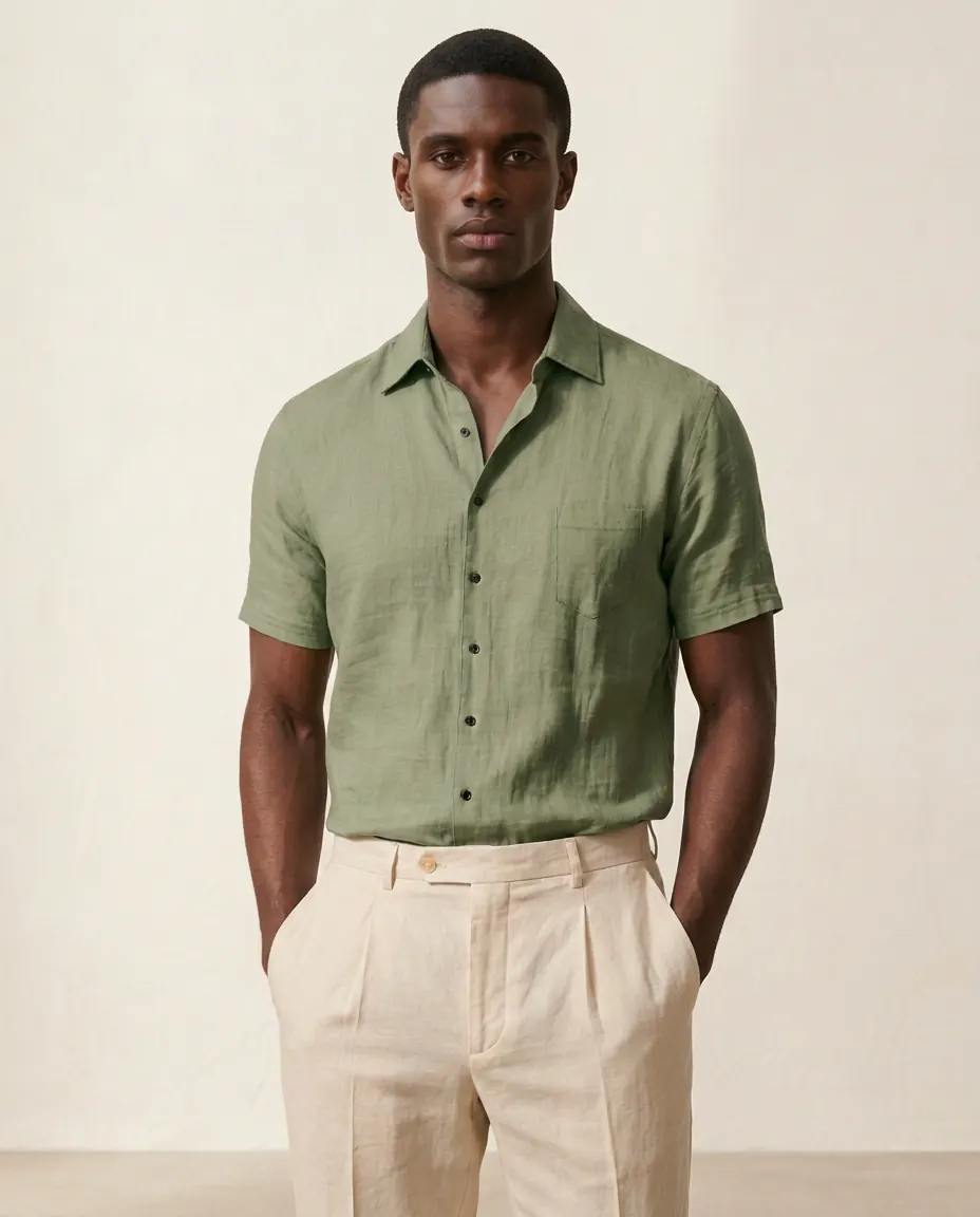 Linen Short Sleeve Shirt — image 2