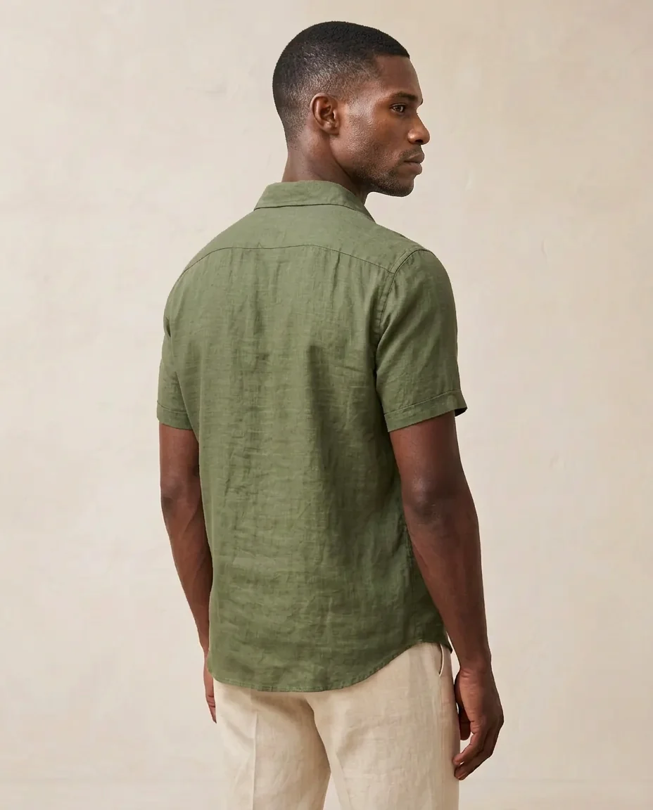 Linen Short Sleeve Shirt — image 3