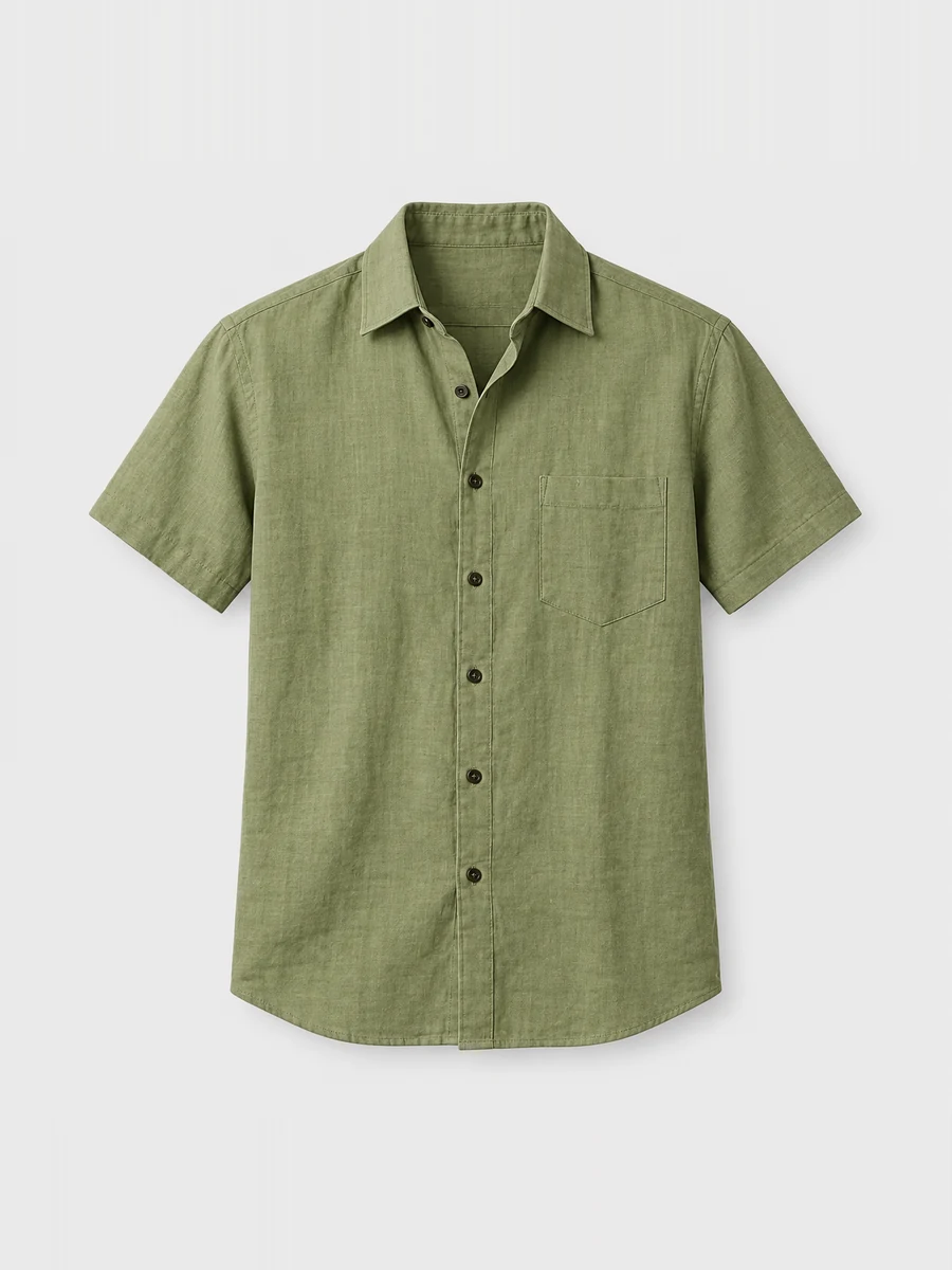 Linen Short Sleeve Shirt — image 4