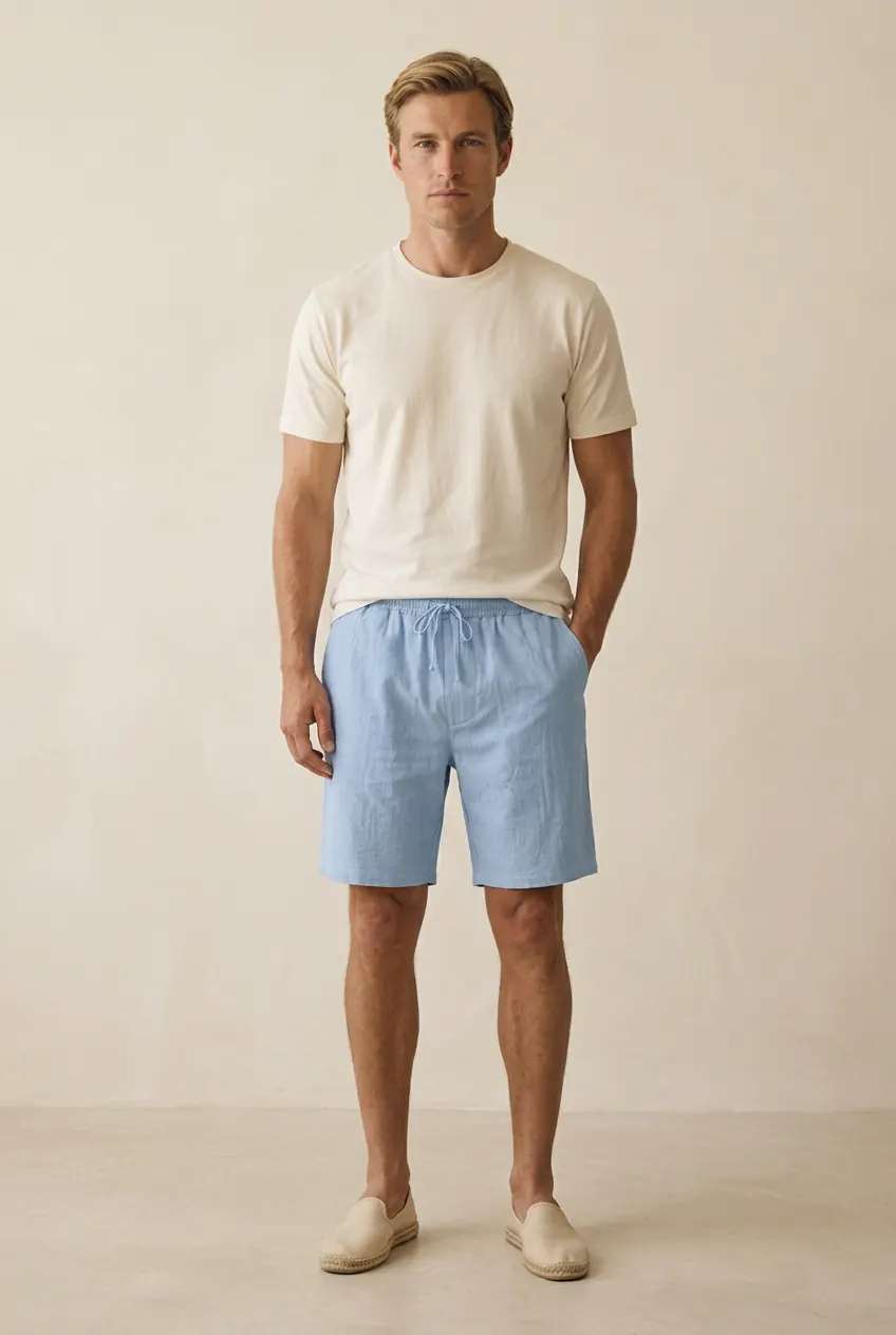 Linen Tailored Shorts — image 2