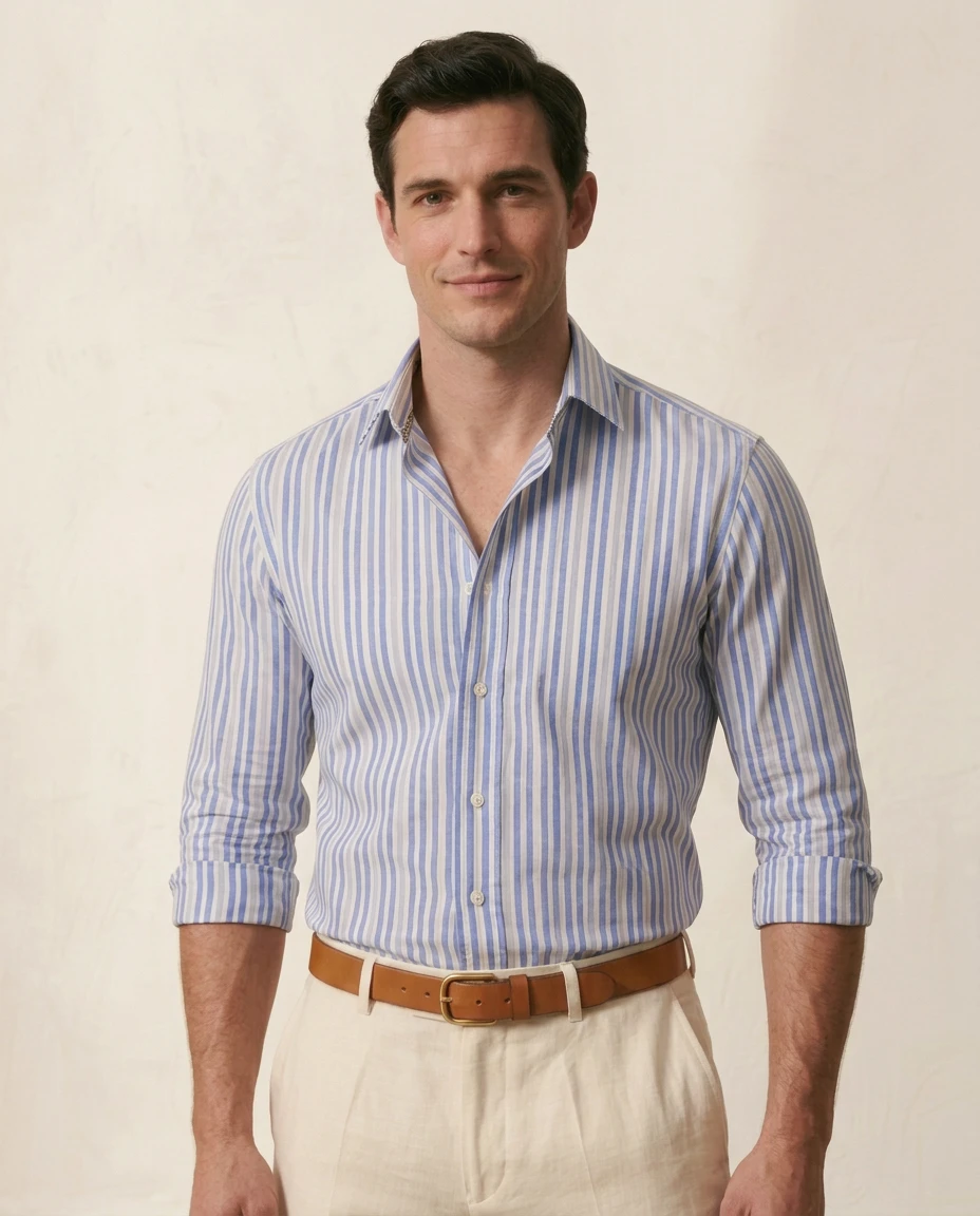 Striped Button-Down Shirt — image 3
