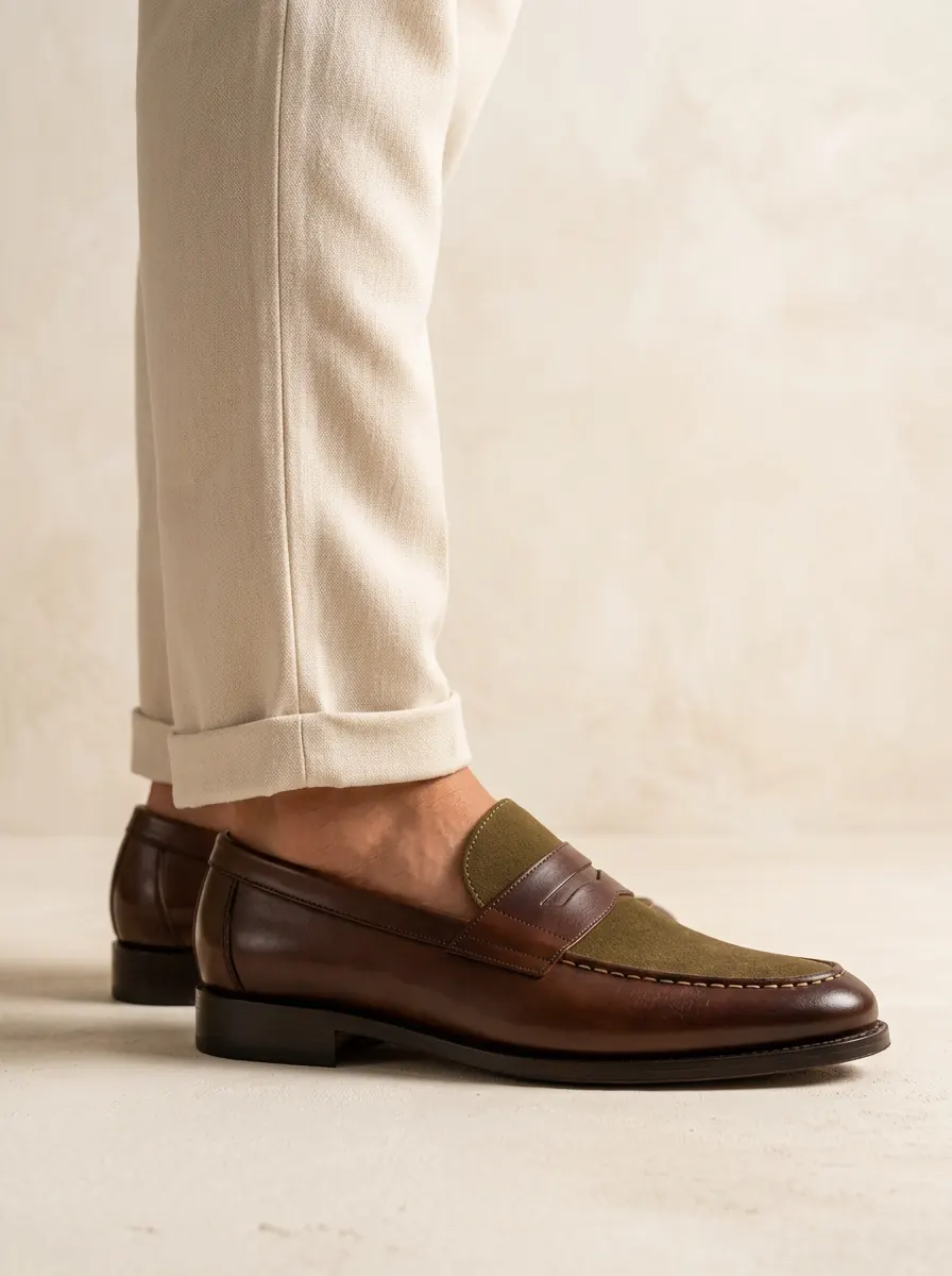 Leather & Suede Loafers