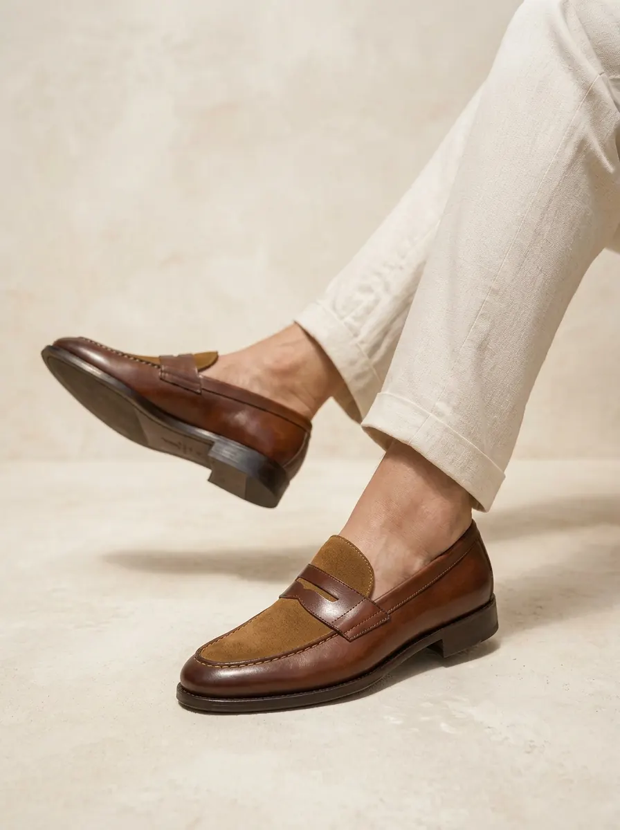 Leather & Suede Loafers — image 3