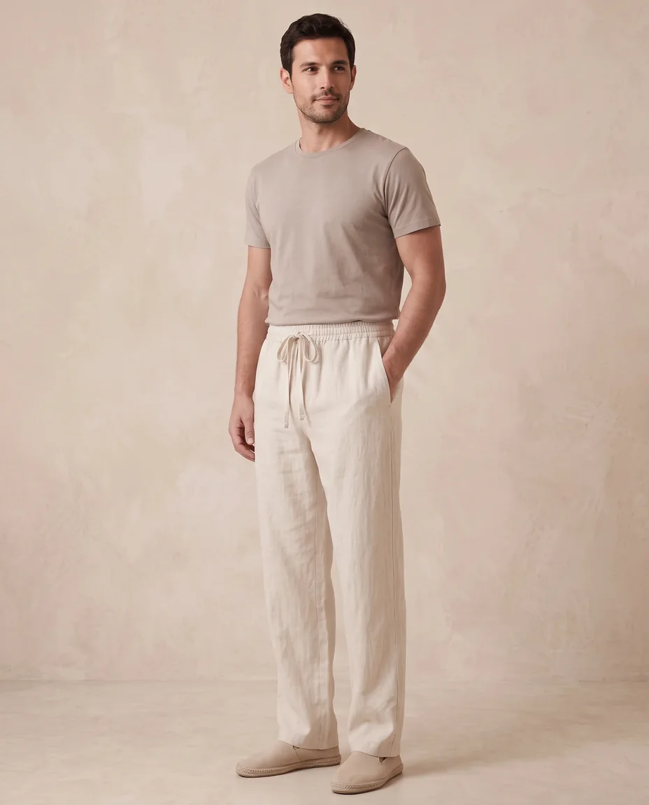 Wide Linen Trousers — image 2