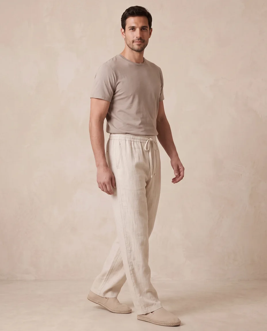 Wide Linen Trousers — image 3