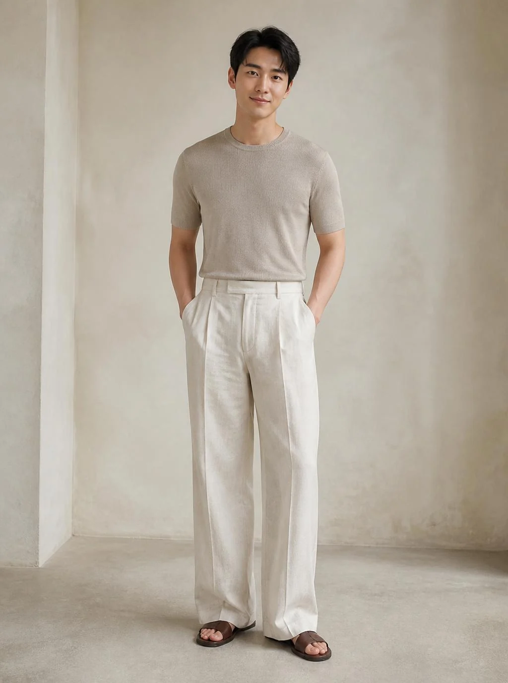 Wide Linen Trousers